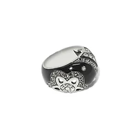Flora Black Ring