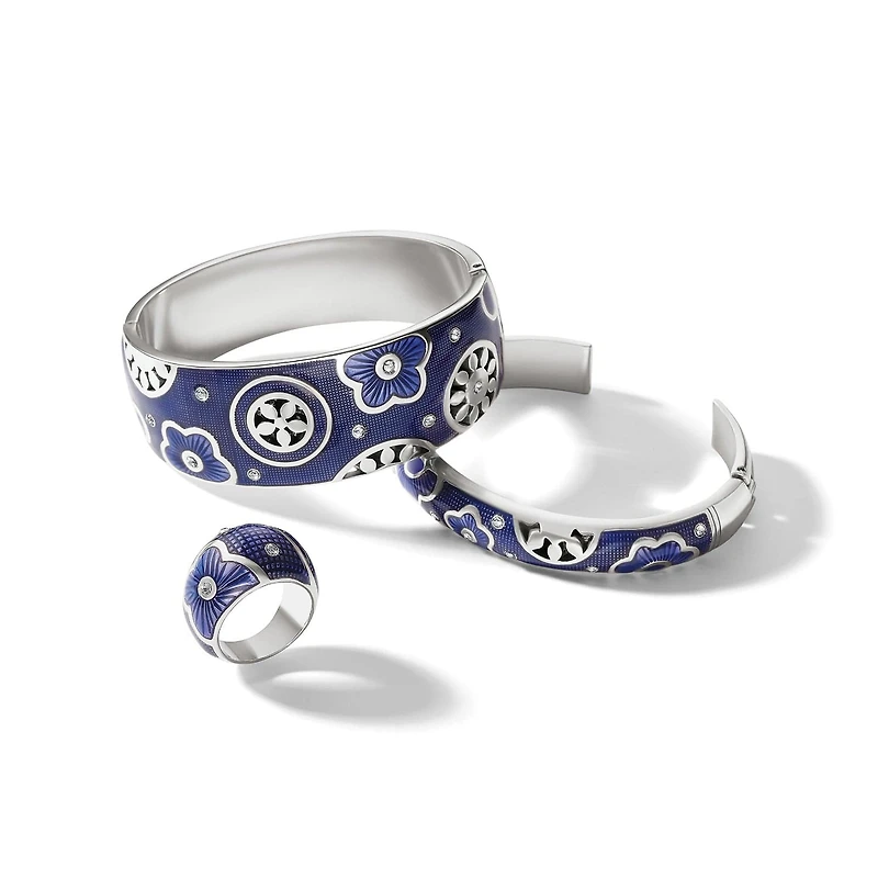 Flora Double Hinged Bangle Bracelet