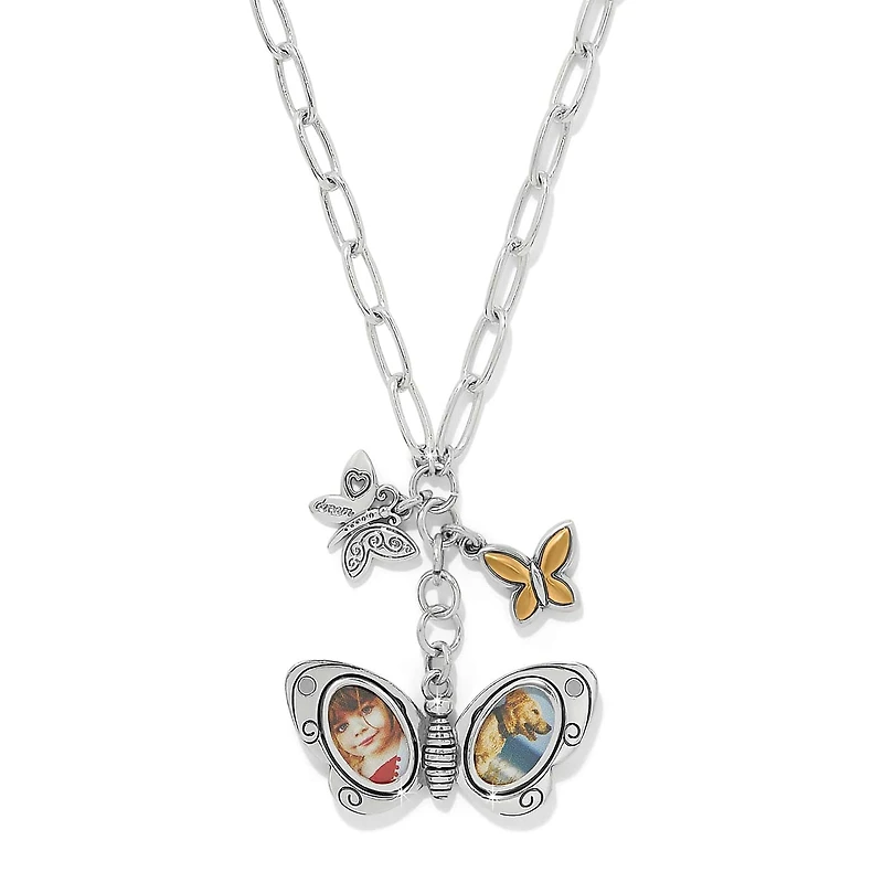 Forever Butterfly Locket Necklace