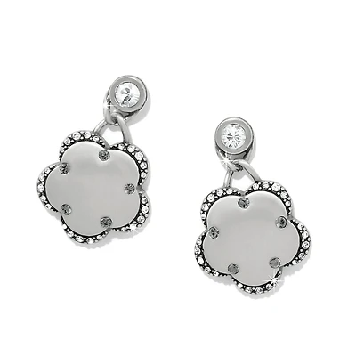 Gaia Flower Post Drop Earrings