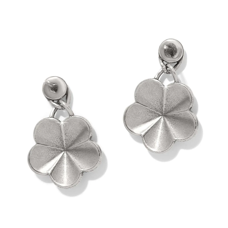 Gaia Flower Post Drop Earrings