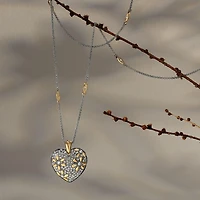 Garden Of Love Heart Convertible Necklace