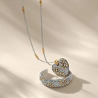 Garden Of Love Heart Convertible Necklace