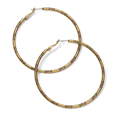 Grande Hoop Charm Earrings