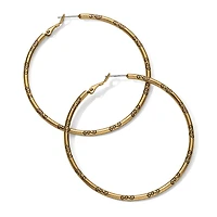 Grande Hoop Charm Earrings