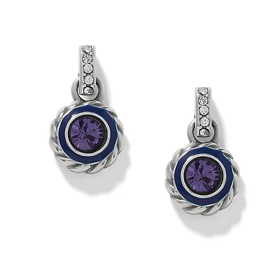 Halo Gemma Petite Round Post Drop Earrings