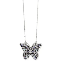 Halo Gems Monarch Butterfly Necklace