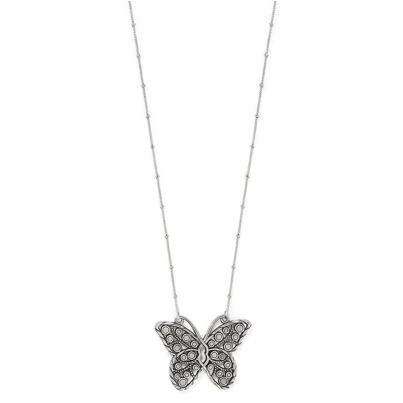 Halo Gems Monarch Butterfly Necklace