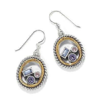 Halo Gleam French Wire Earrings