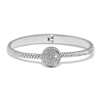 Illumina Celeste Dome Hinged Bangle