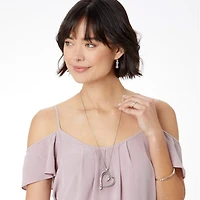 Infinity Sparkle French Wire Earrings