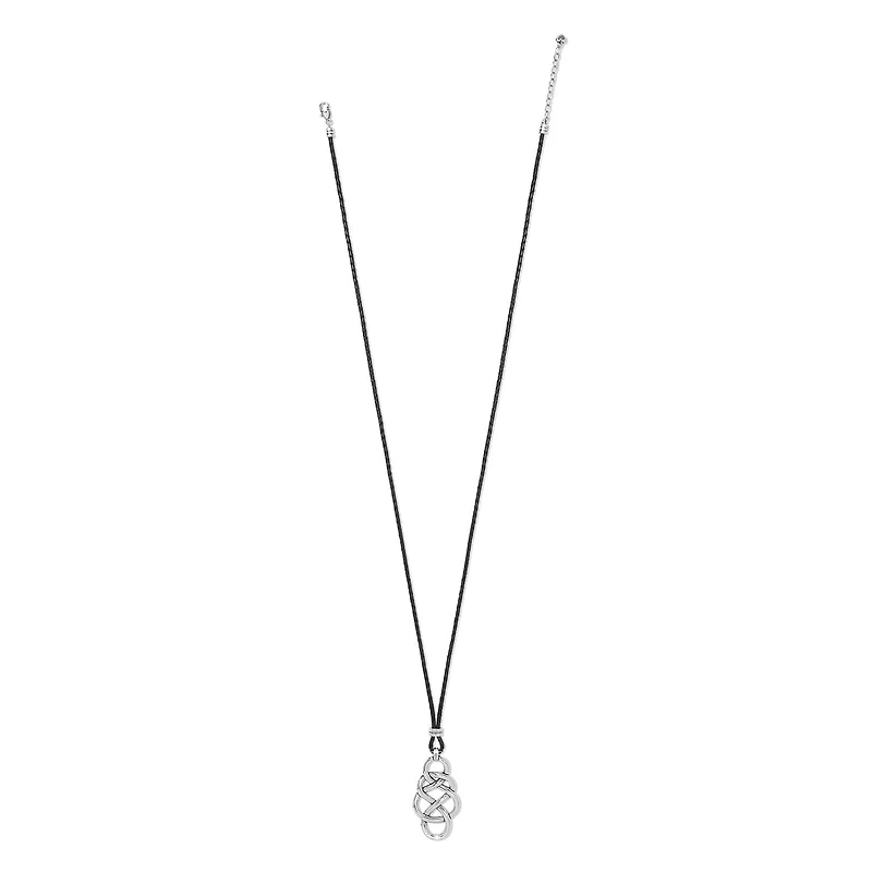 Interlok Braid Bold Leather Necklace