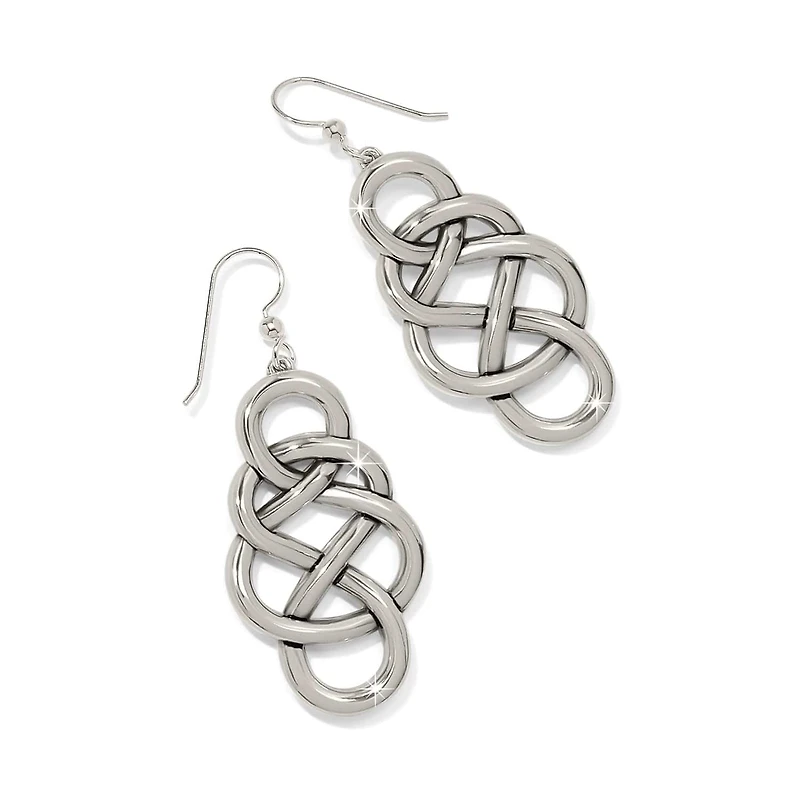 Interlok Braid Drop French Wire Earrings
