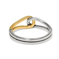 Interlok Curve Two Tone Hinge Bangle