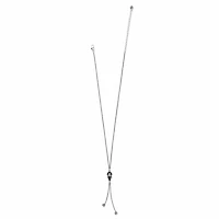 Interlok Harmony Black Lariat Necklace