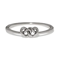 Interlok Linked Hearts Hinged Bangle