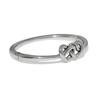 Interlok Linked Hearts Hinged Bangle
