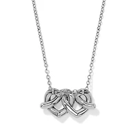 Interlok Linked Hearts Necklace