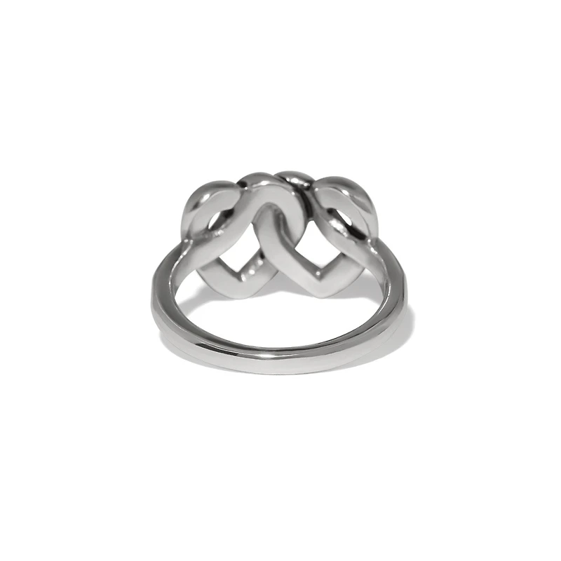 Interlok Linked Hearts Ring