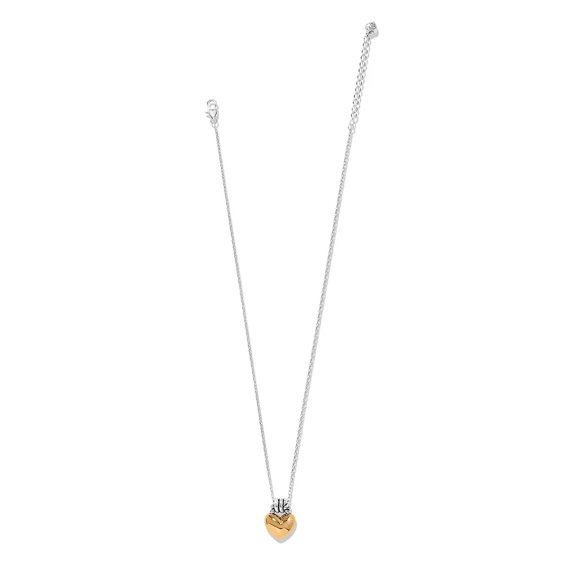 Interlok Love Knot Heart Necklace