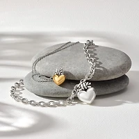 Interlok Love Knot Heart Necklace