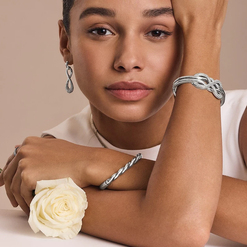 Interlok Luxe Post Drop Earrings