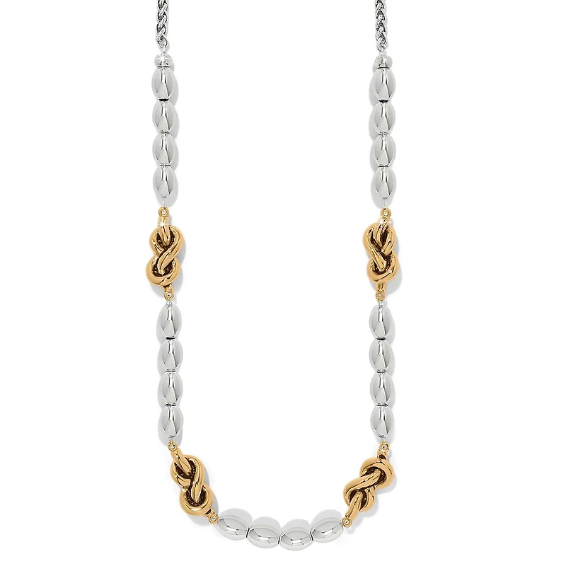 Interlok Single Knot Drops Collar Necklace