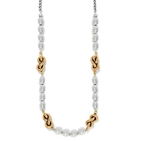 Interlok Single Knot Drops Collar Necklace