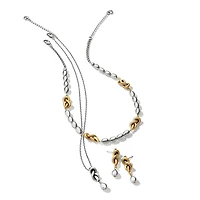 Interlok Single Knot Drops Collar Necklace