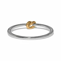 Interlok Single Knot Two Tone Hinged Bangle