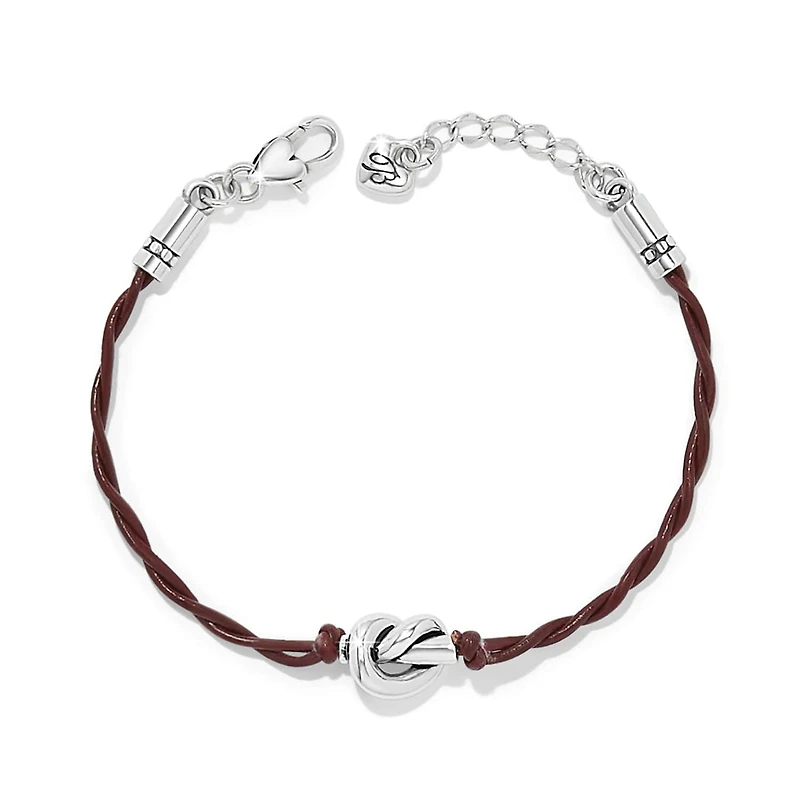 Interlok Single Knot Leather Bracelet