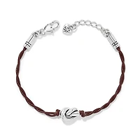 Interlok Single Knot Leather Bracelet