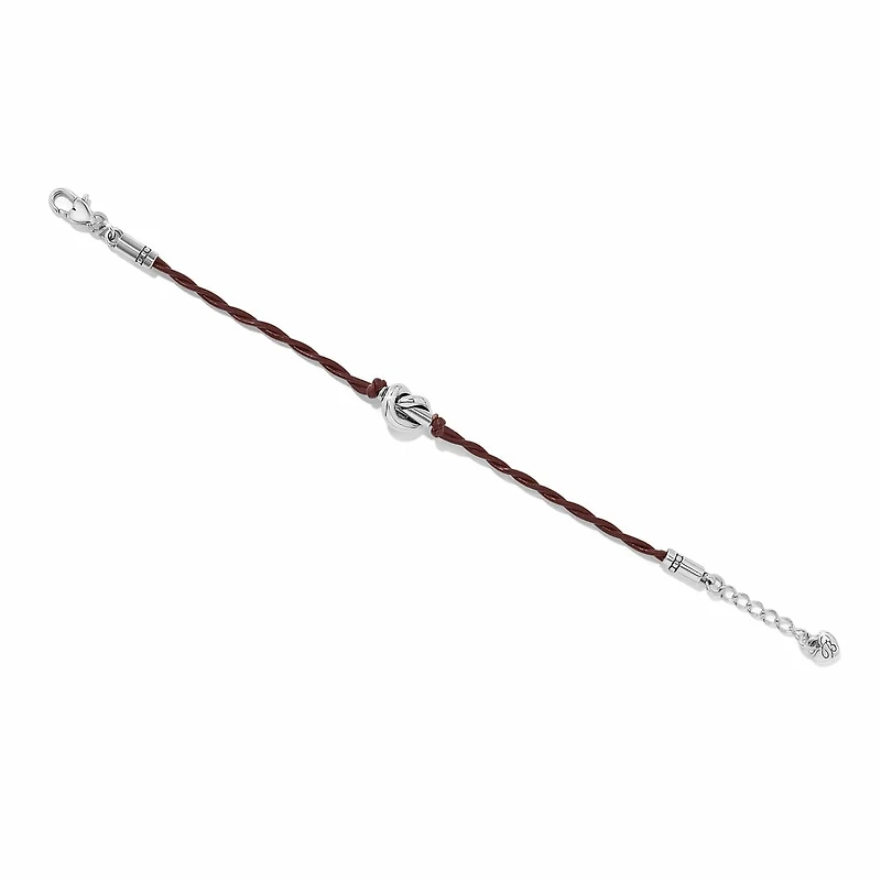 Interlok Single Knot Leather Bracelet