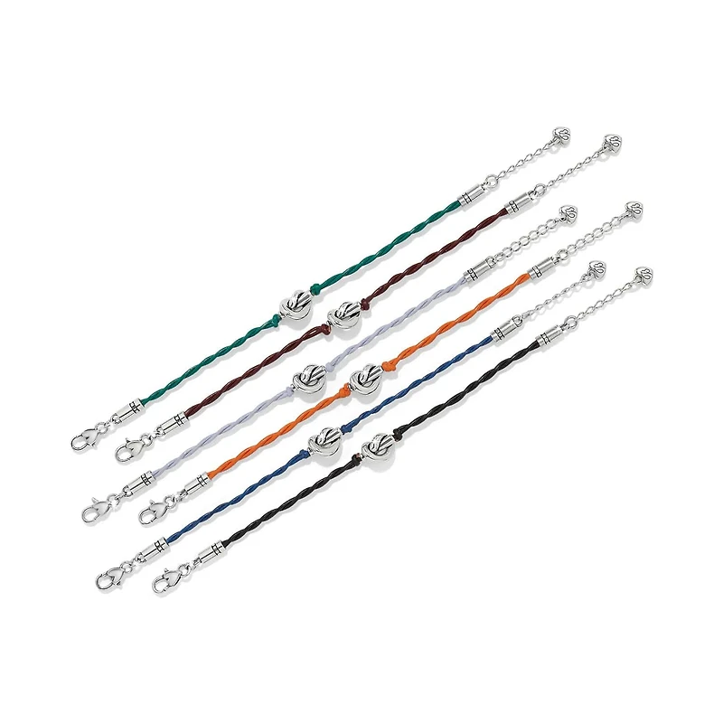 Interlok Single Knot Leather Bracelet