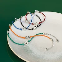 Interlok Single Knot Leather Bracelet