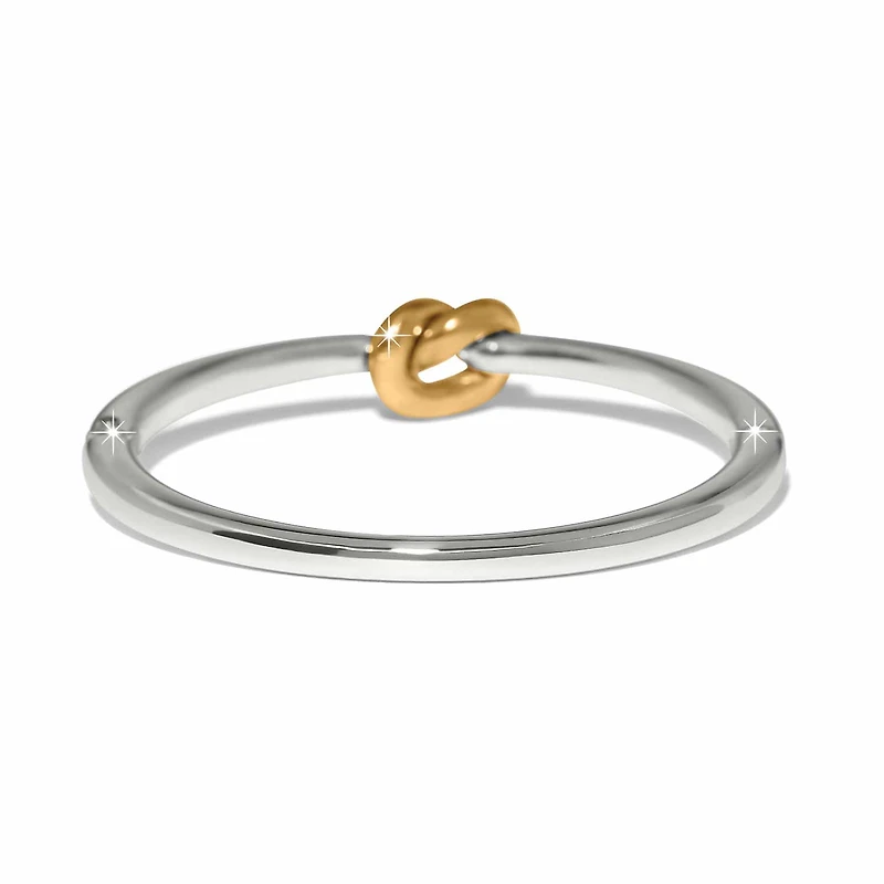 Interlok Single Knot Two Tone Hinged Bangle