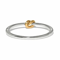 Interlok Single Knot Two Tone Hinged Bangle