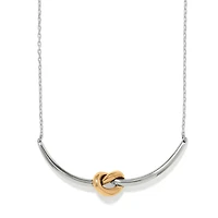 Interlok Single Knot Two Tone Necklace