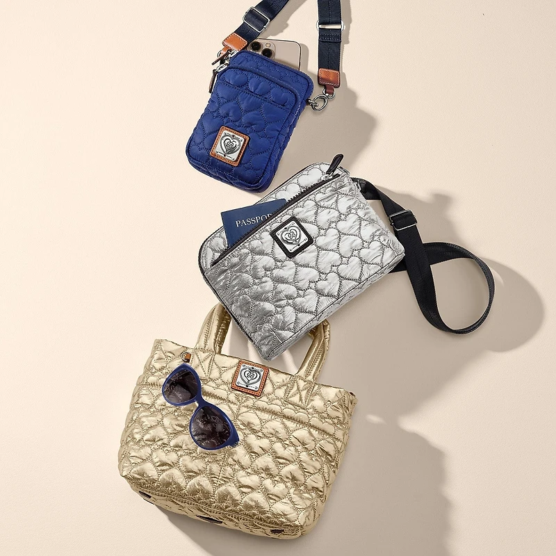 Kamille Metallic Cross Body Bag