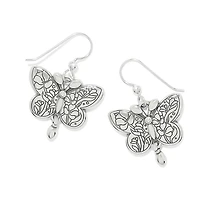 La Tulipe Butterfly French Wire Earrings