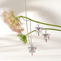 La Tulipe Butterfly French Wire Earrings