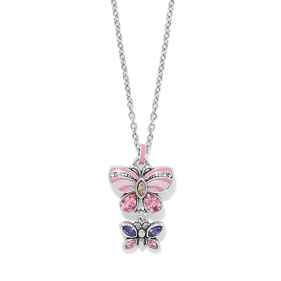 La Tulipe Butterfly Pink Duo Neckalce