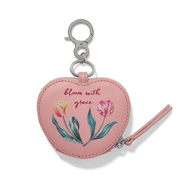 La Tulipe Heart Pouch Handbag Fob