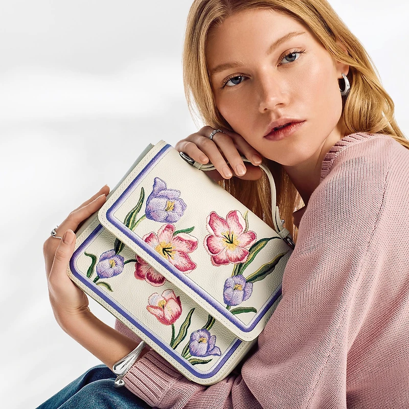 La Tulipe Violetta Flap Bag