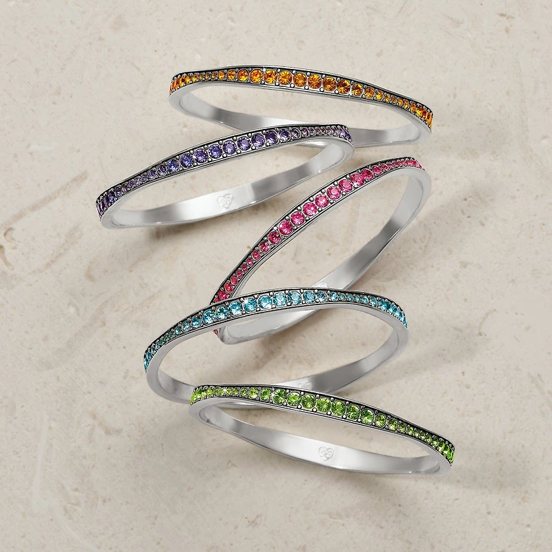 Light Hearted Crystal Bangle