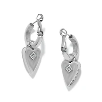 Love Messages B Love Blue Reversible Hoop Earrings