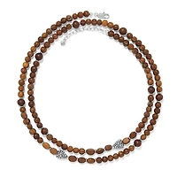 Love Messages B Love Wood Long Necklace