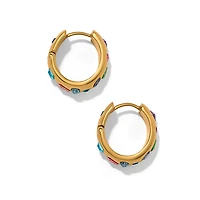 Love Messages B Radiant Bright Hoop Earrings