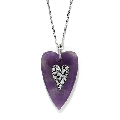 Love Messages B You Amethyst Necklace