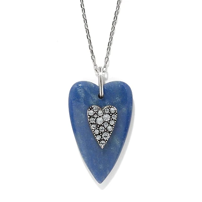 Love Messages B You Blue Quartz Necklace